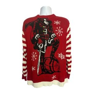 Captain Morgan Ugly Christmas Sweater Mens Medium Holiday Party Pirate Skull